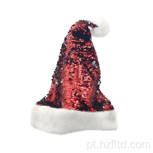 Excelente qualidade chapéu de natal vermelho para festa